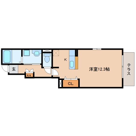 静岡駅 バス11分  ポリテクセンター静岡下車：停歩7分 1階の物件間取画像